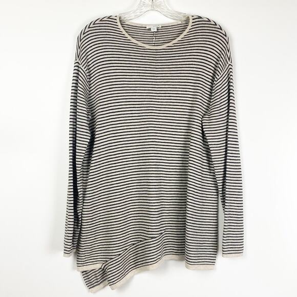 Pure J Jill Cotton Cashmere Striped Sweater Womens Size Small - Picture 2 of 11